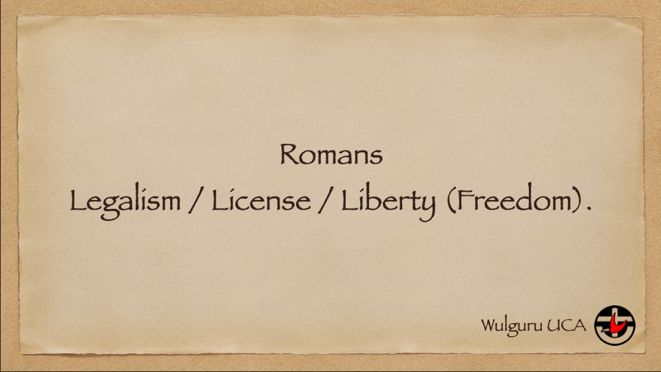 2026-06-09 Legalism / License / Liberty (Freedom)