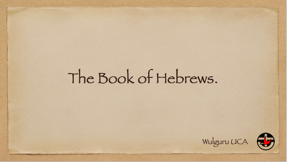 2026-10-13 Uniquely Hebrews